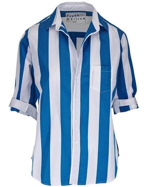 Frank & Eileen Eileen Vertical-Stripe Shirt - Blue