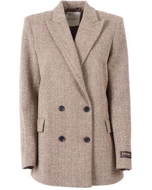 ERMANNO FIRENZE ダブルジャケット - ナチュラル