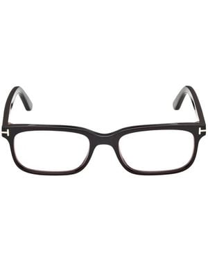 Tom Ford Scout-02 Rectangle-Frame Glasses - Black
