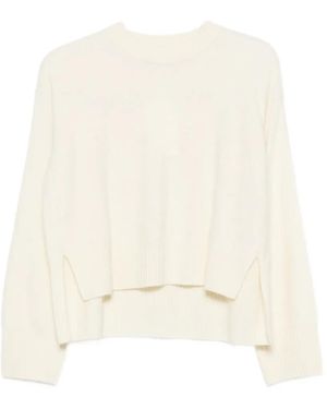C.T.Plage Ribbed-Trim Wool Jumper - Natural