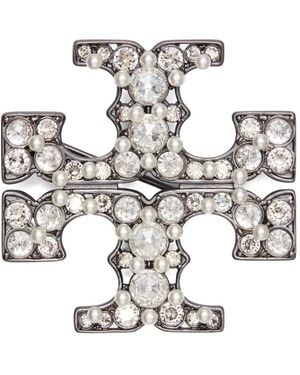 Tory Burch Moondance Pearl Brooch - White