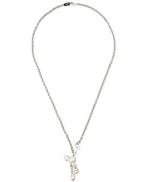 Vivienne Westwood Claude Pearl Pendant Necklace - Metallic