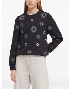 Desigual Sudadera con apliques - Azul
