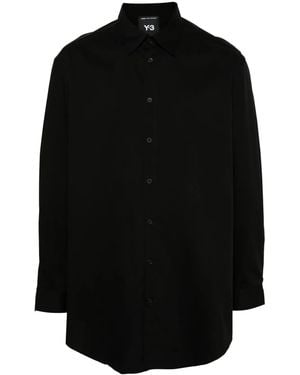 Y-3 Bird-Illustration Shirt - Black
