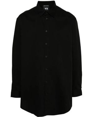 Y-3 Bird-Illustration Shirt - Black