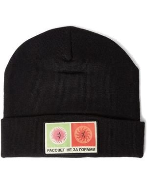 Rassvet (PACCBET) Beanie Mit Logo-Patch - Schwarz