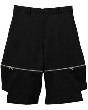 COMME DES GARÇON BLACK Zip-Detail Shorts - Black