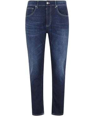 Dondup Faded-Wash Cotton Jeans - Blue