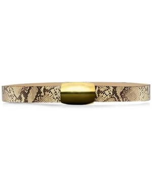 L'Agence Ceinture Milou À Effet Peau De Serpent - Multicolor