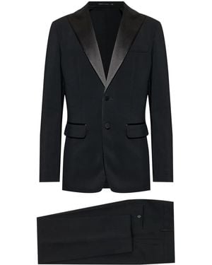 DSquared² Anzug mit Satindetail - Schwarz