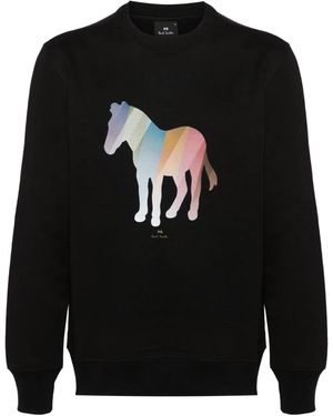 Paul Smith ゼブラプリント スウェットシャツ - ブラック