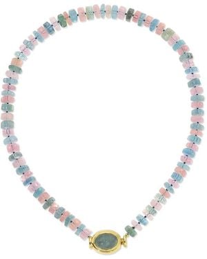 Octavia Elizabeth Sunset Beryl-Embellishment Necklace - Metallic