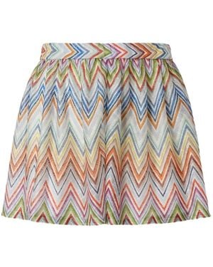 Missoni Zigzag-Knit Skirt - White