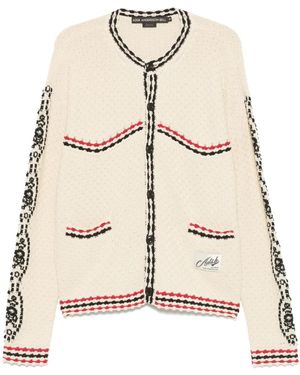 ANDERSSON BELL Cardigan Girocollo Fantasia - Neutro