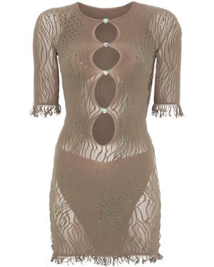 Poster Girl Miranda Mini Dress - Natural