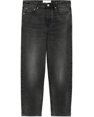 Ami Paris Vaqueros Ajustados Con Botones - Gris