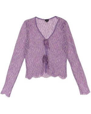 CALLIPYGIAN Lace Top - Purple