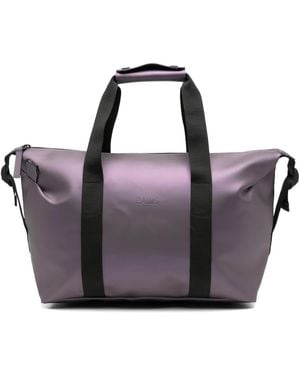 Rains Small Hilo Logo-Debossed Holdall Bag - Purple