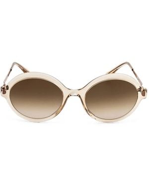 Mykita Noomi Round-Frame Sunglasses - Natural