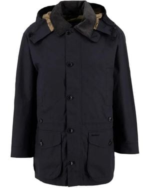 Barbour Endurance Hooded Cotton Jacket - Blue