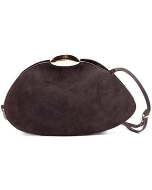 Benedetta Bruzziches Belle De Jour Suede Shoulder Bag - Brown