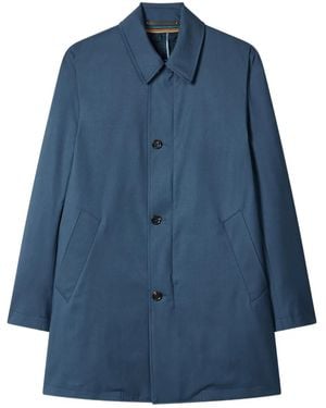 Paul Smith Single-Breasted Buttoned Coat - Blue