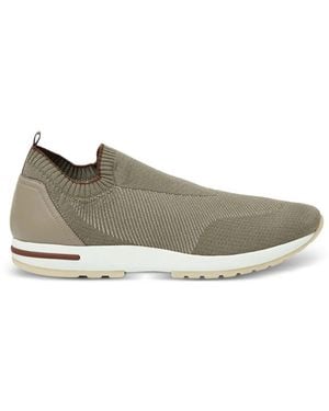 Loro Piana 360 Lp Flex Knitted Trainers - Grey