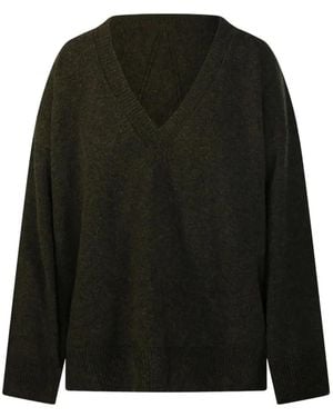 Roberto Collina V-Neck Knitted Sweater - Black