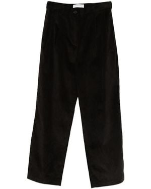 Frankie Shop Norstrand Pleated Corduroy Trousers - Black