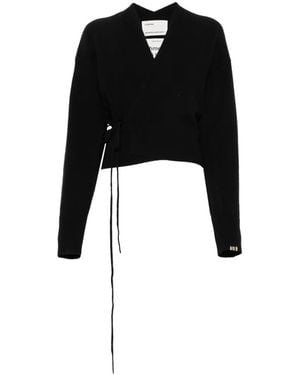 Extreme Cashmere Ella Wrap-Around Cardigan - Black