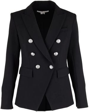 Veronica Beard Double-Breasted Blazer - Black