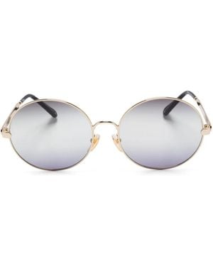 Chloé Round-Frame Sunglasses - Metallic