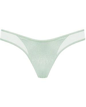 Maison Close Minuit Bikini Briefs - Green