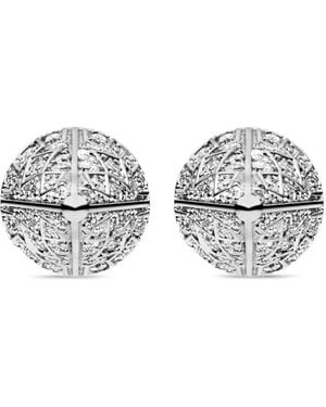 DIESEL Pendientes con aplique de cono - Blanco