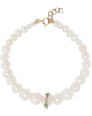 Pascale Monvoisin 9Kt Chelsea N°2 Pearl And Diamond Bracelet - White