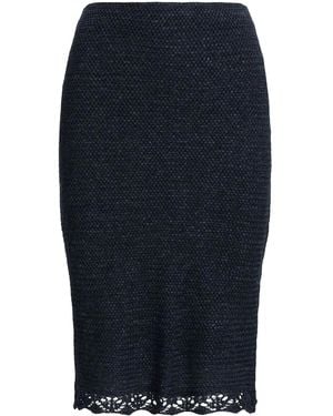 Ralph Lauren Ruffle-Trim Pencil Skirt - Blue