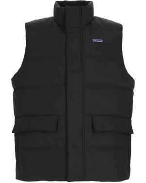 Patagonia Chaleco Acolchado Con Parche Del Logo - Negro