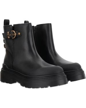Pinko Love Birds-Detail Boots - Black