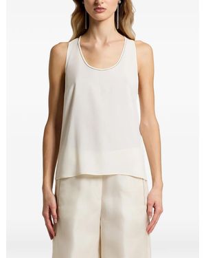 Peserico Aurea Sleeveless Top - White