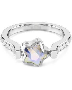 Swarovski Kristallverzierte Ohrringe Mit Sternmotiv - Weiß