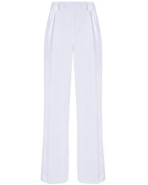 Missoni Pantalon Évasé À Motif De Chevrons - White