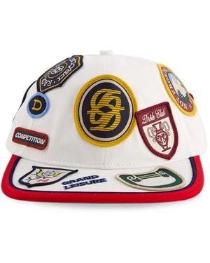 Drole de Monsieur La Casquette Racing Appliqué-Detail Baseball Cap - Red
