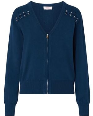 Liu Jo Cardigan With Laces - Blue