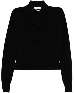 Saiid Kobeisy Logo-Patched Top - Black