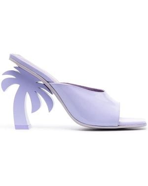 Palm Angels 113Mm Palm Tree Sandals - Purple