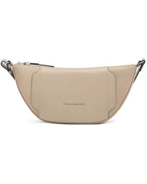 Piquadro Leather-Panelled Belt Bag - Natural