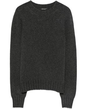 Aragona Round-Neck Cashmere Jumper - Black
