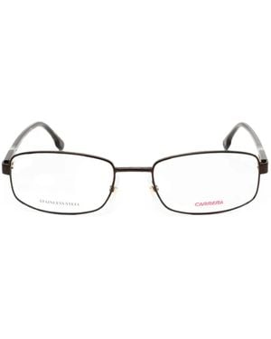 Carrera Rectangle-Frame Glasses - White