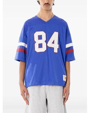 Champion T-Shirt En Résille À Col V - Blue