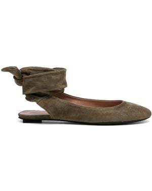 The Attico Cloe Ballerina's - Groen